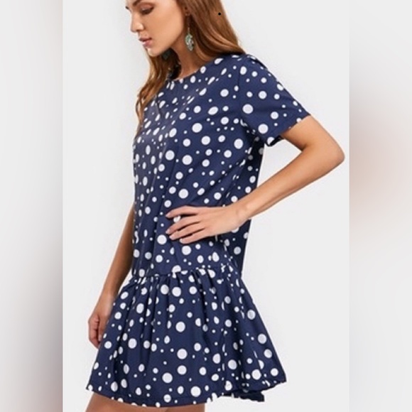 Zara Polkadot Mini Dress - Picture 2 of 15